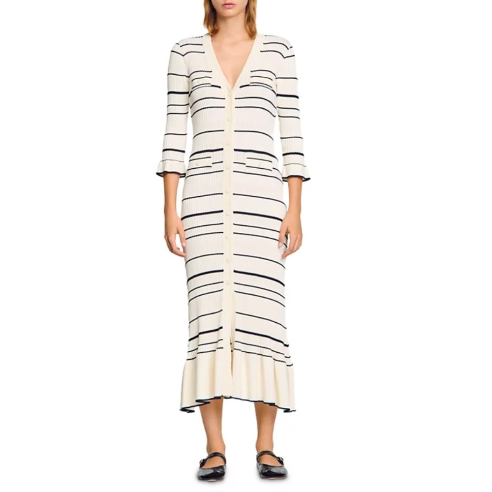 Sophia Striped Knit Maxi Dress